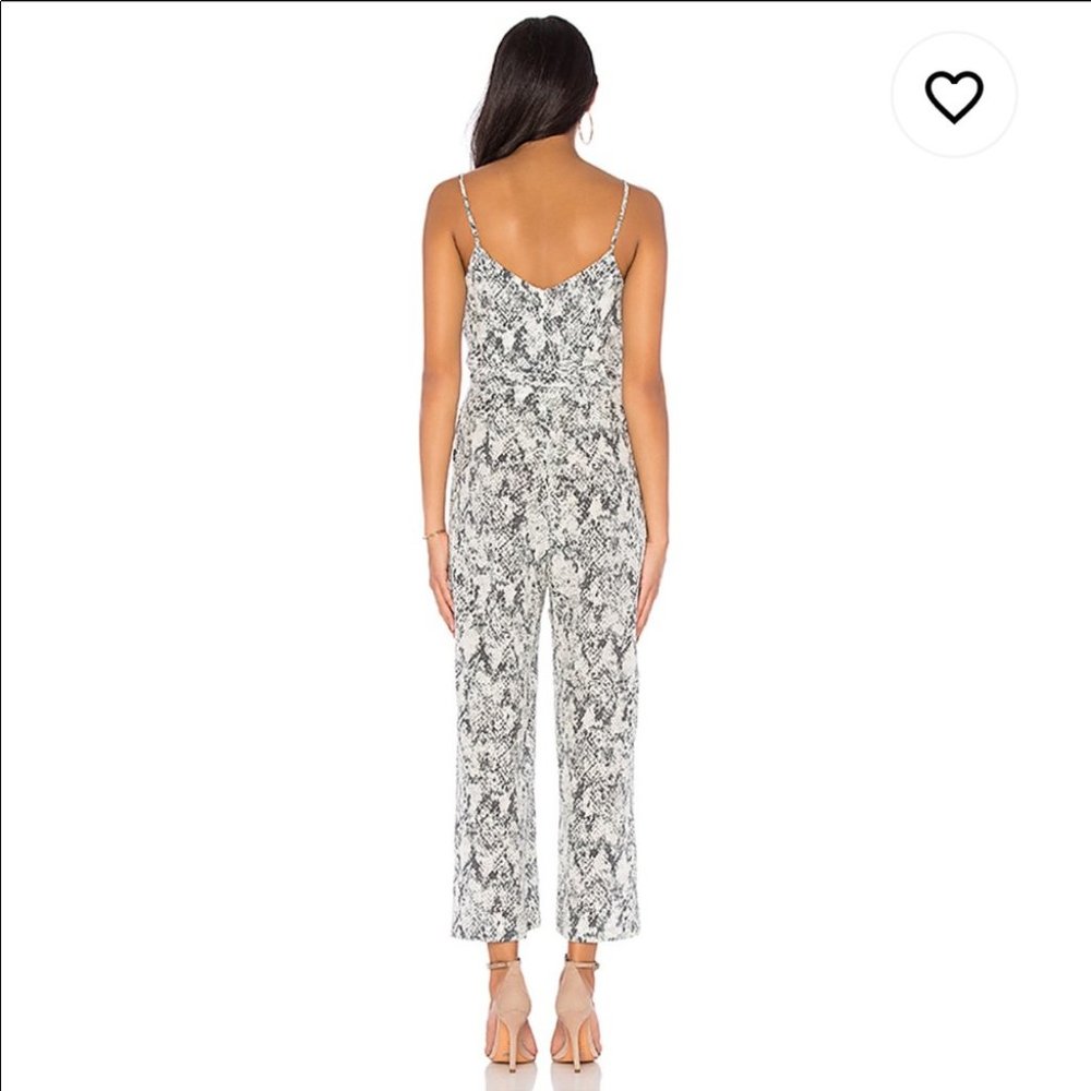 New L'agence Jaelyn Python Print Silk Jumpsuit - image 3